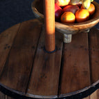 Beer Barrel Table & Parasol Stand - Natural, 60x48.5cm – view 4