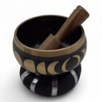 Moon Phase Singing Bowl Set - Black (10.7cm) – view 4