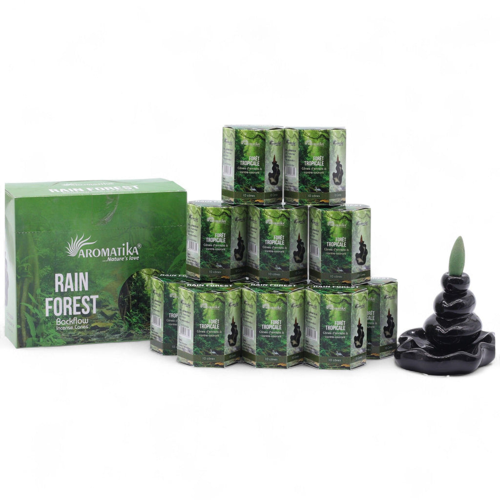 Aromatika Rain Forest Backflow Incense Cones Pack of 10 – view 4