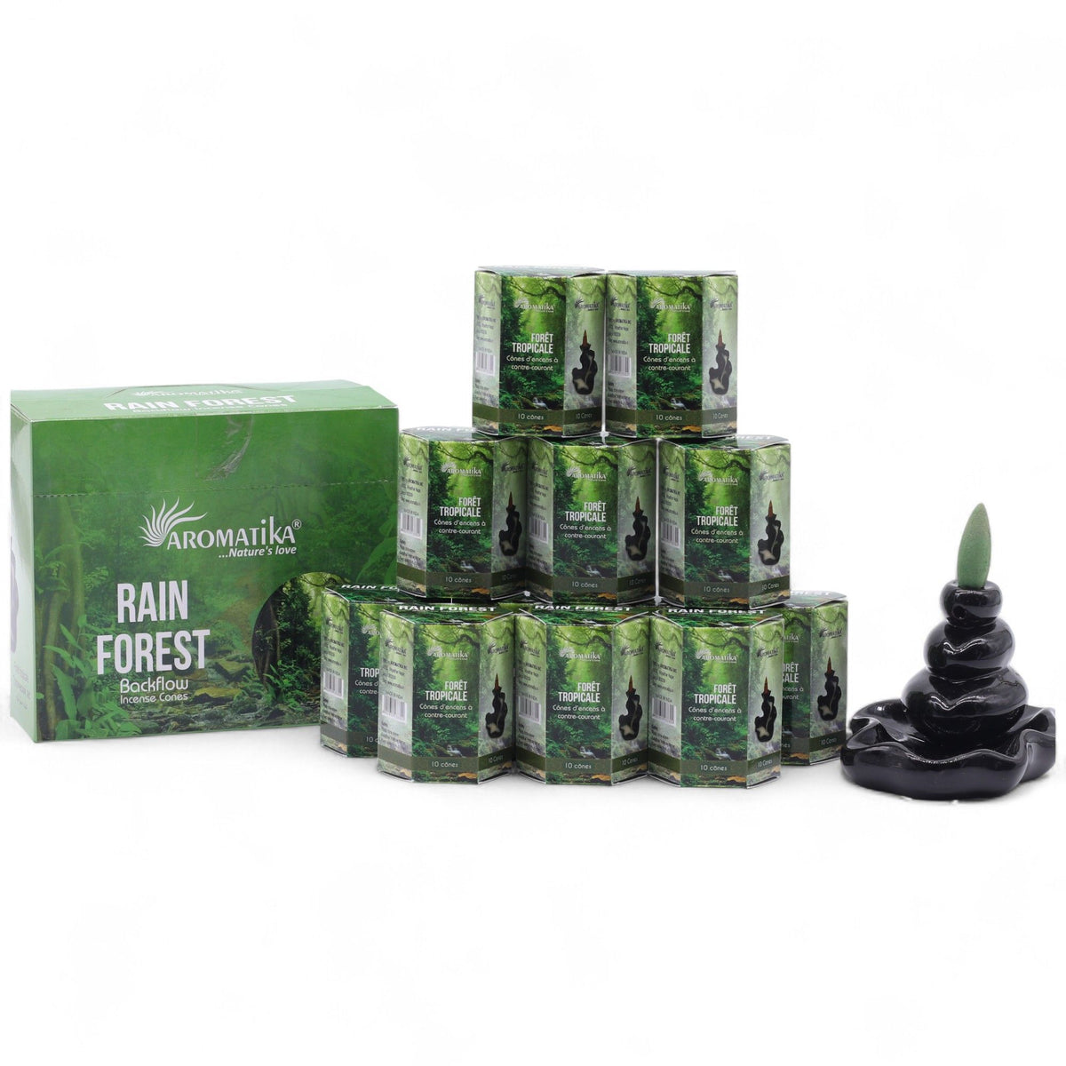 Aromatika Rain Forest Backflow Incense Cones Pack of 10 – view 4