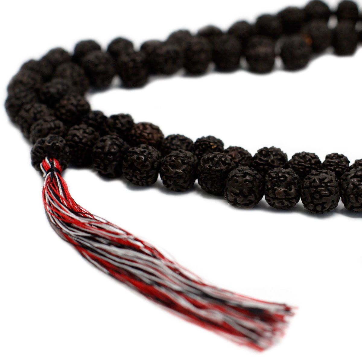 108 Bead Rudraksha Mala Necklace - Dark – view 7
