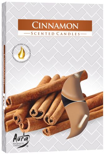 Set of 6 Cinnamon Scented Tealights