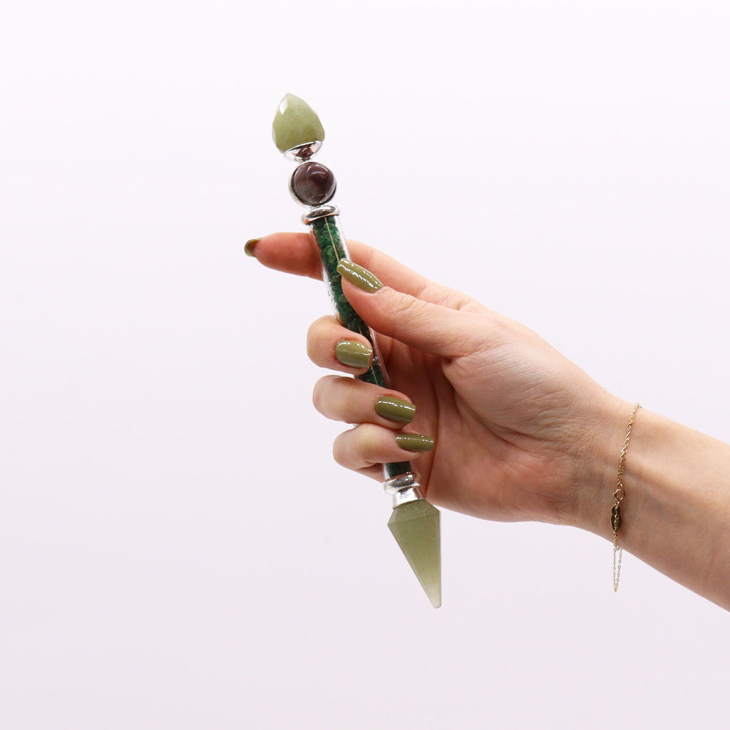 Green Aventurine Shiva Lingam Magic Wand - Happiness – view 3