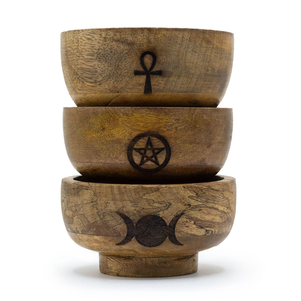 Carved Wood Ritual Incense Cone Holder - Assorted – view 4