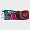 Psychedelic Felt Zipper Pouches - Set of 3