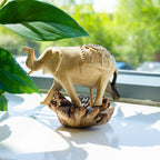 Parasite Wood Carving - Elephant Walking – view 2