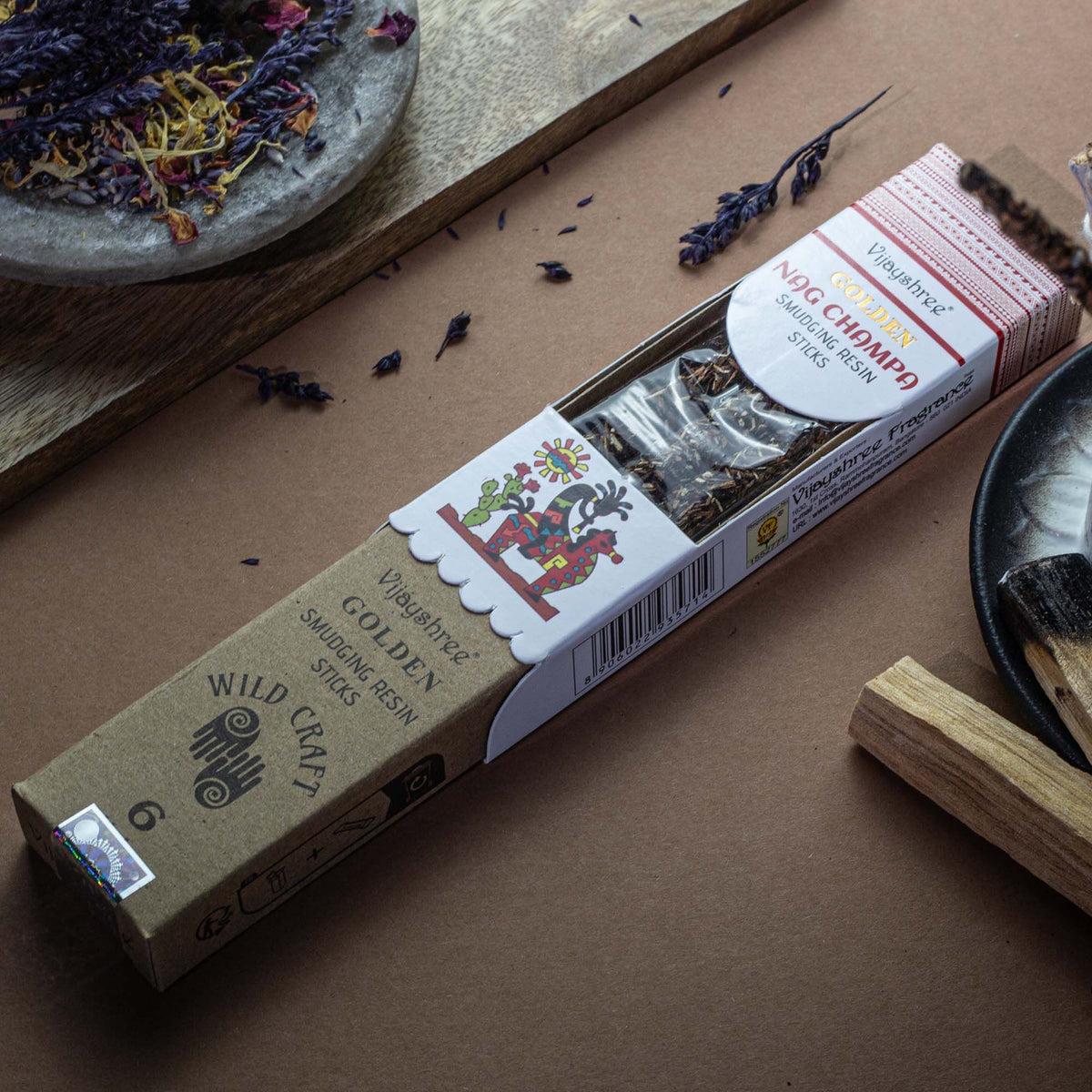 Golden Nag Champa Smudging Resin Sticks - 30g – view 10