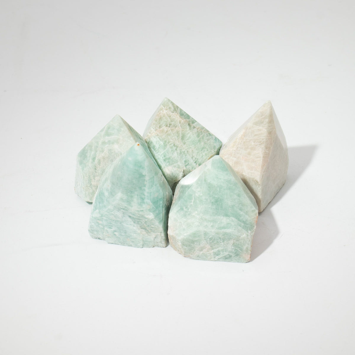 Indian Amazonite Top Polished Gemstone Point, pack of 5-6 pieces – view 7