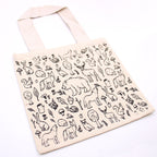 Big Cotton Shopping Bag 38x42cm Forest Life Print – view 3