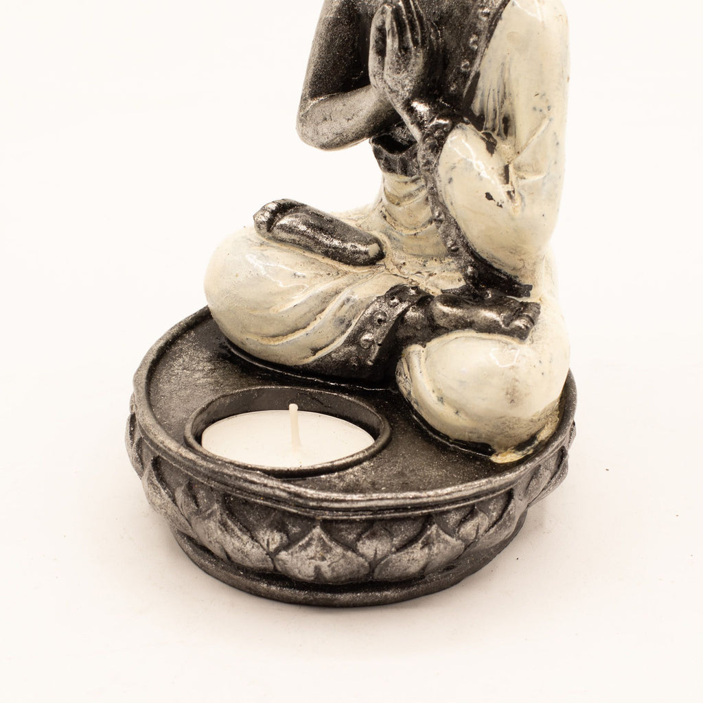 White Buddha Candle Holder - Medium – view 4