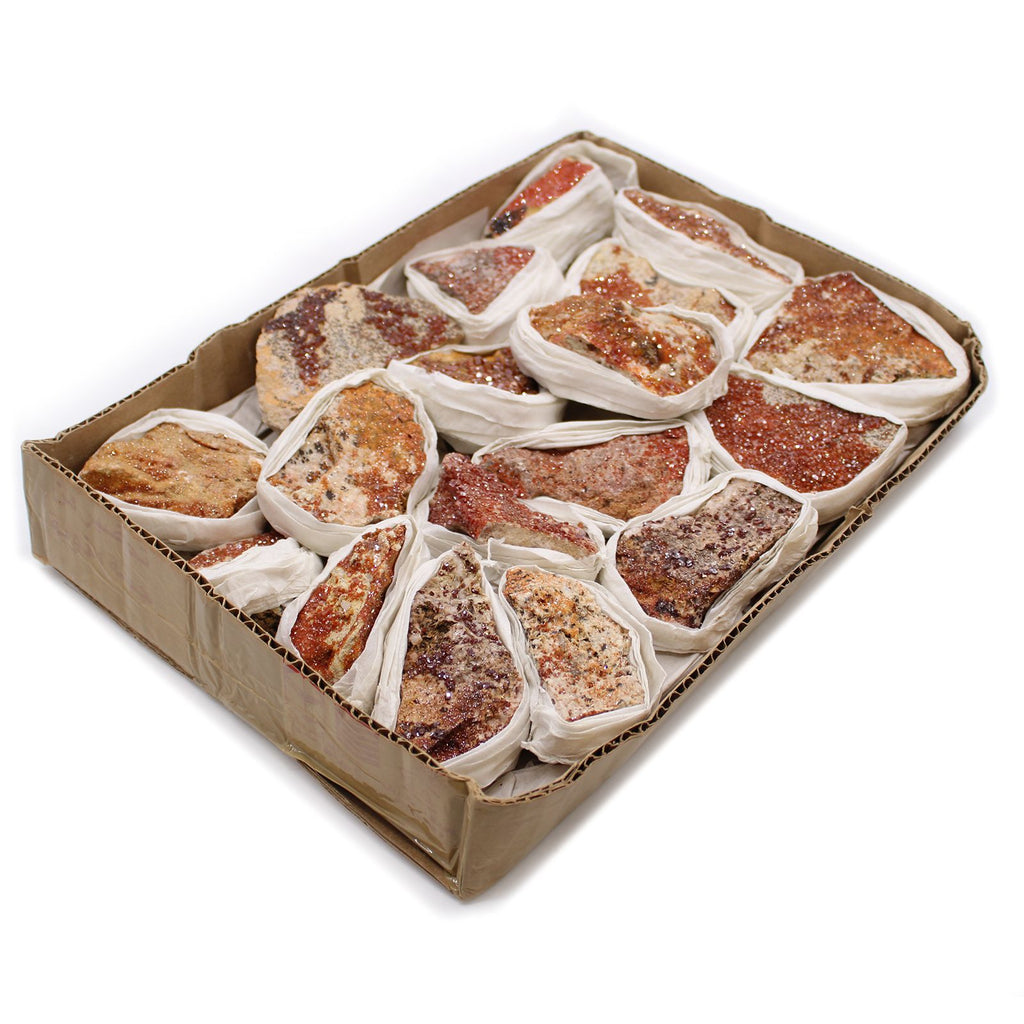 Vanadinite Mineral Specimen Tray, Approx 20 Pieces – view 11