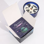 Aquarius Zodiac Crystal Candle with Gemstone Bracelet – view 6