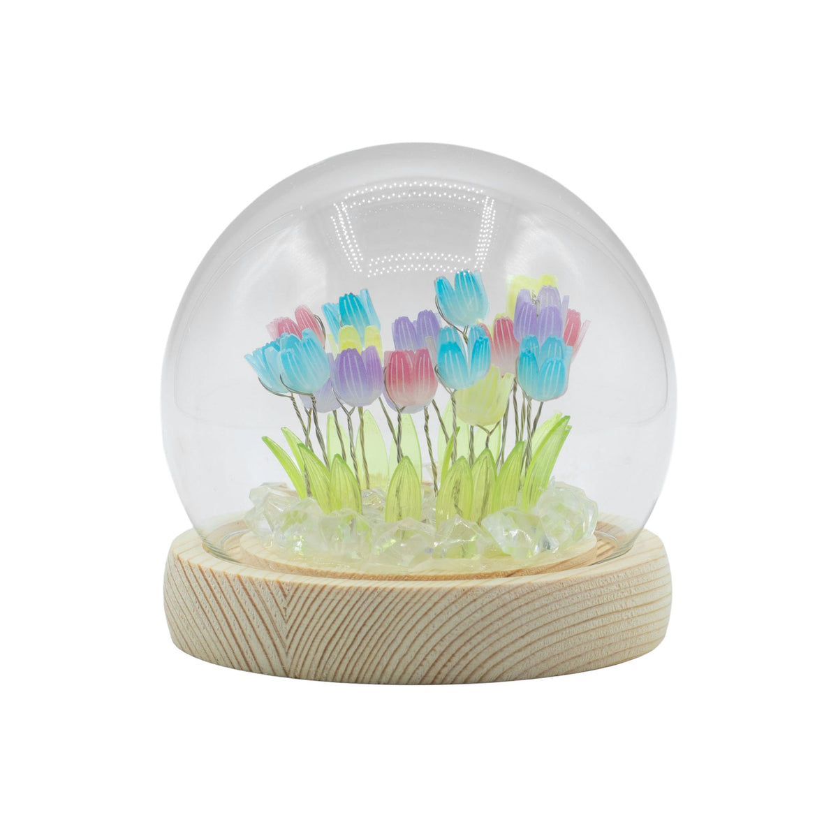 Floral Glow Dome - Multi Tulips, LED USB – view 3