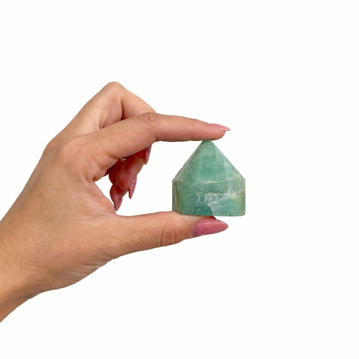 Indian Amazonite Top Polished Gemstone Point, pack of 5-6 pieces – view 6