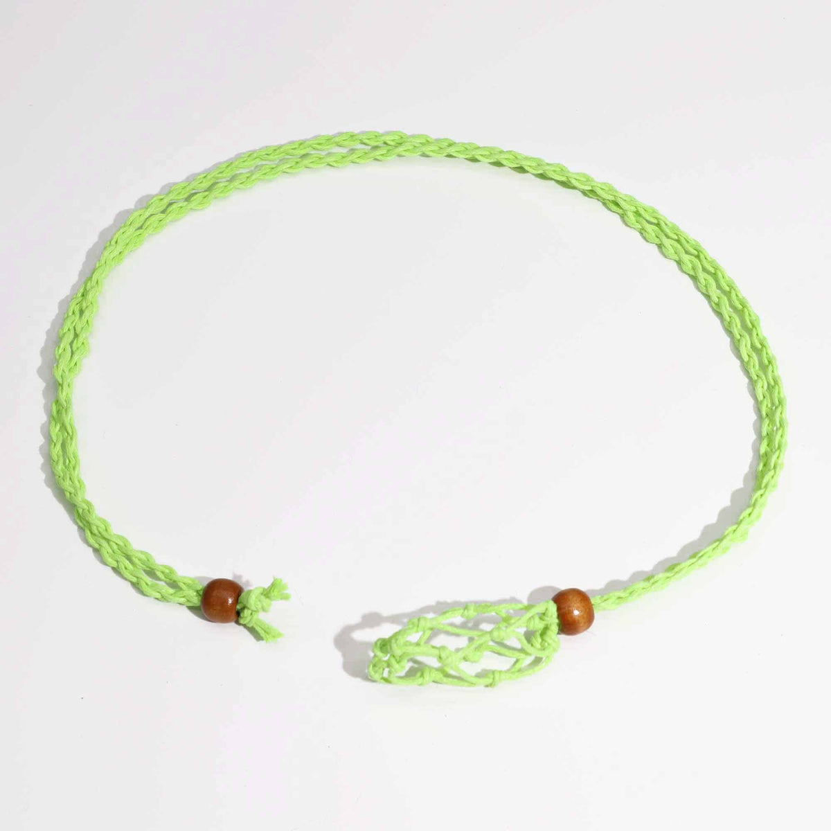 Waxed Cotton Necklace Cord 45cm - Green – view 5