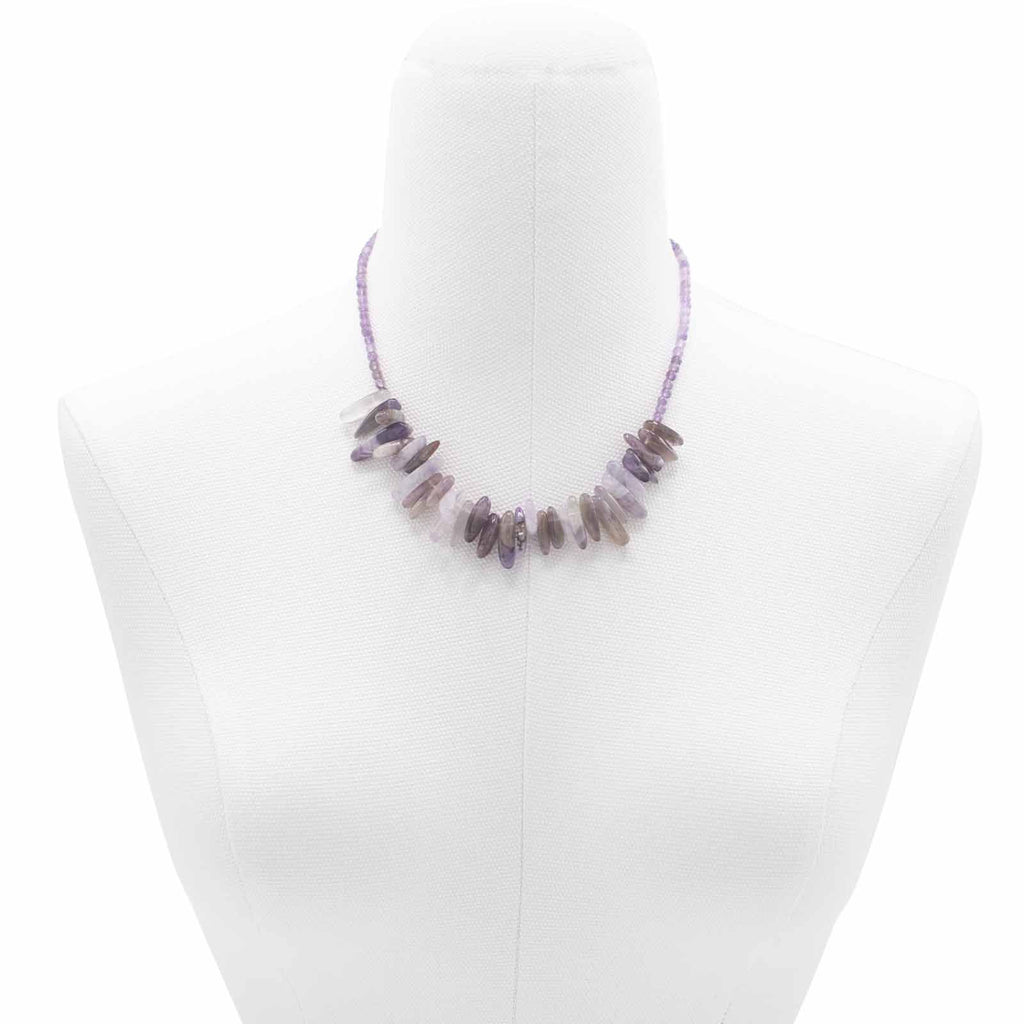 Amethyst Longstone Gemstone Necklace – view 4