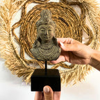 Lucky Java Princess Statue on Stand, Grey – view 5