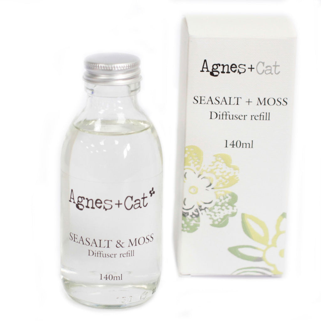 Agnes + Cat Reed Diffuser Refill 150ml - Sea Salt and Moss