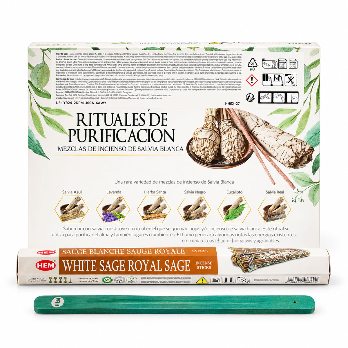 HEM White Sage Incense Collection with Holder – view 3