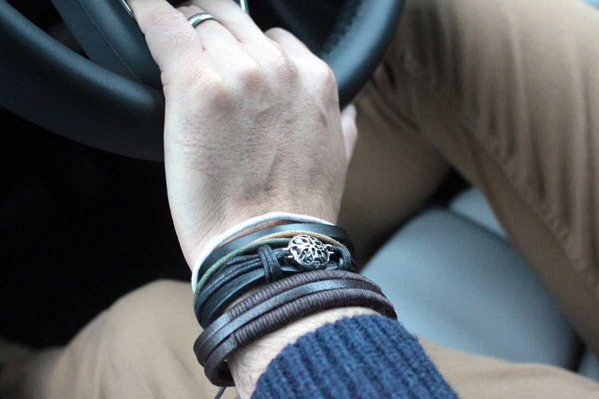 Men's Bracelet Set - Black & Macho, 4 Pieces – view 5