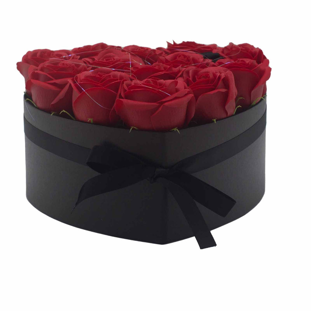 13 Red Soap Roses Heart Gift Box – view 7