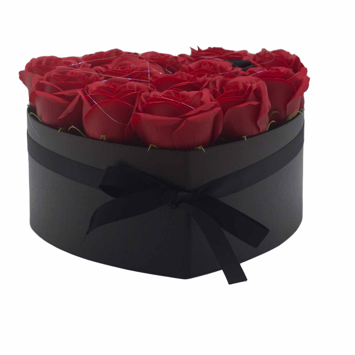 13 Red Soap Roses Heart Gift Box – view 7