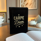 Black Velvet Notebook, Carpe Diem, 80 Lined Pages
