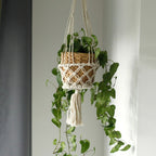 Double-Pot Macrame Plant Hanger, 100cm Long – view 11