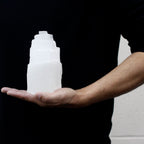 Natural Selenite Tower Lamp - 15 cm – view 3