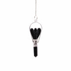 Angel Pendulum with Ring - Black Agate – view 3