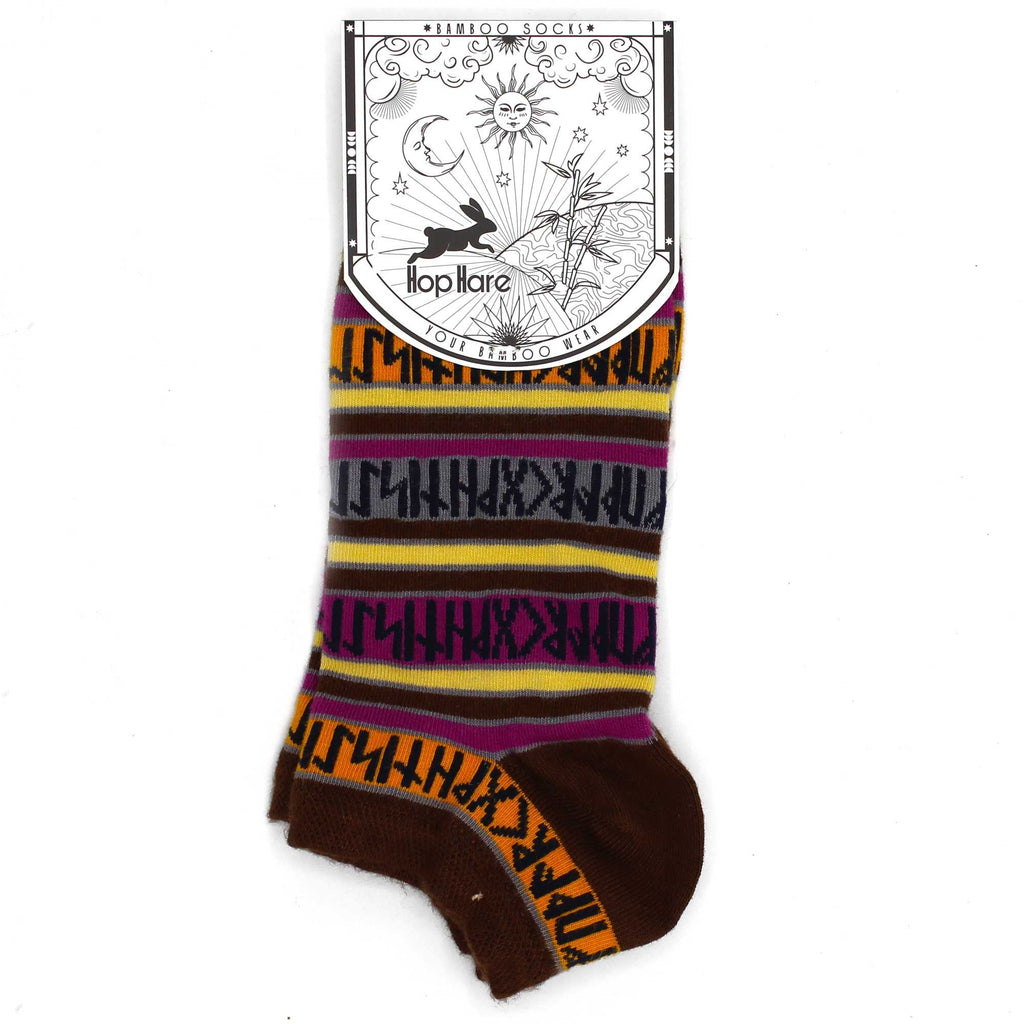 Hop Hare Bamboo Low Socks - Rune Stones – view 3