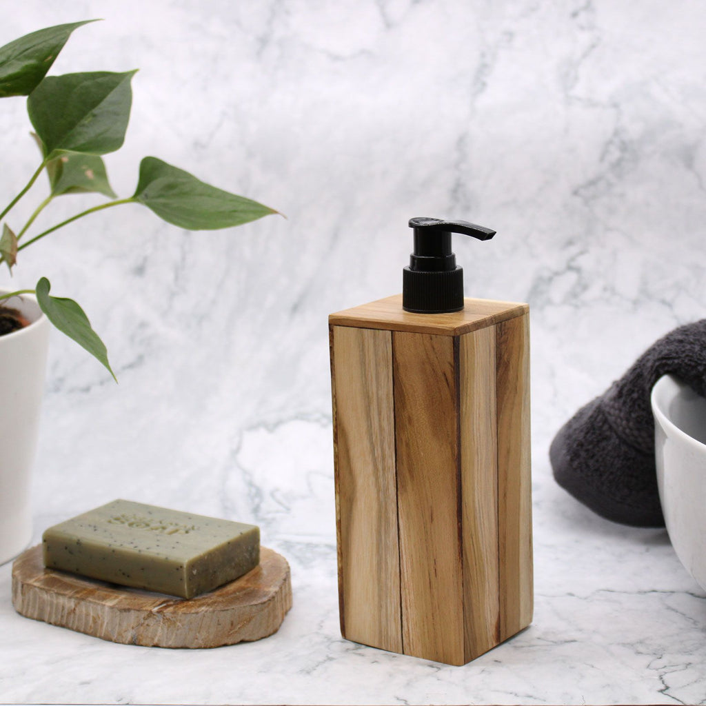 Natural Teakwood Soap Dispenser - Square – view 5