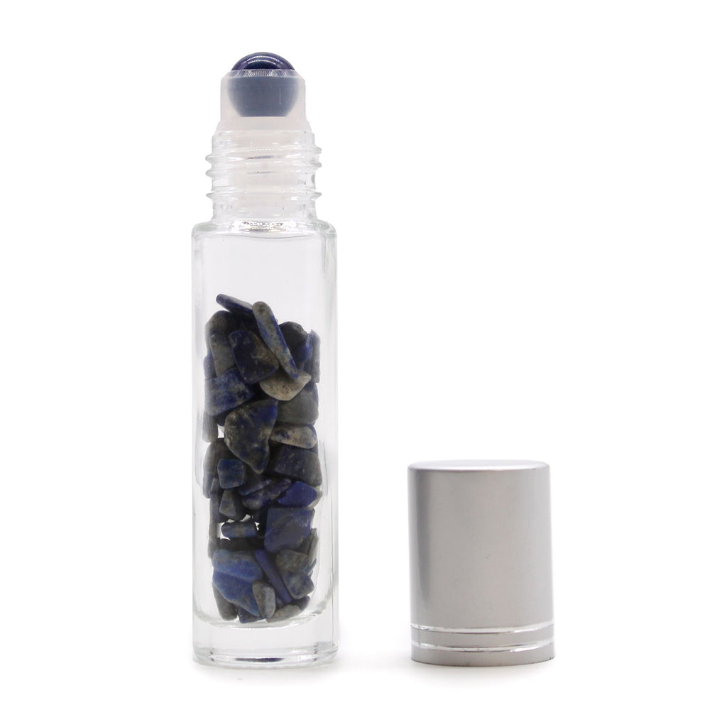Sodalite Roller Bottle with Silver Cap - 5ml – view 3