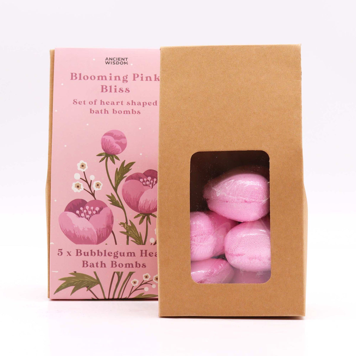 Blooming Pink Bliss Heart Bath Bombs Gift Set – view 3
