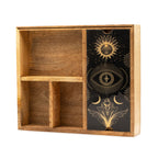 Deluxe Four Section Tarot Box with Card Holder