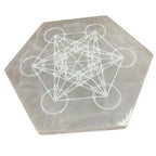 Selenite Hexagonal Plate 18cm - Direction and Decision – view 3