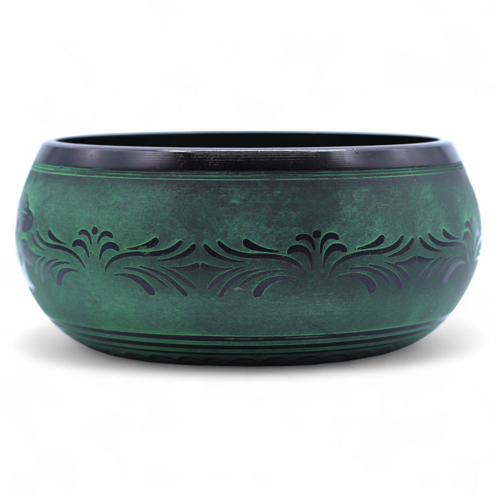 Extra Loud Mushroom Singing Bowl - Moss Green (23x10.5cm) – view 8