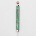 Verdant Heart Wand - Ruby Fuchsite and Rose Quartz Sphere - 23cm – view 2
