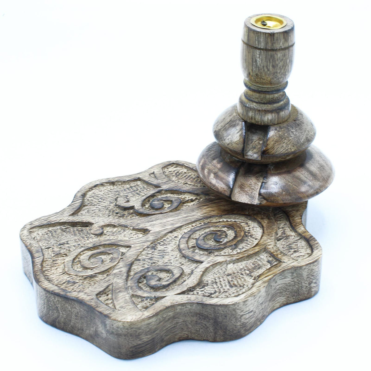 Medium Mango Wood Backflow Burner - Tree of Life