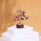 Amethyst Mini Gemstone Tree on Wood Base, 15 Stones – view 2