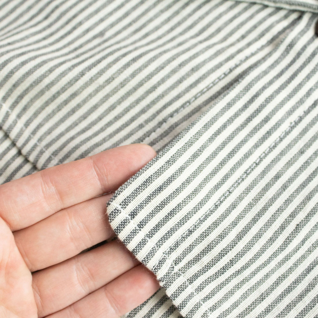 Nomad Sari Grandad Shirt - Grey Stone - Medium – view 6