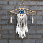Small Macrame Eye Dream Catcher - Assorted Colours – view 9