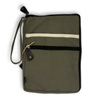 Canvas Travel Laptop Pouch - Olive - 24x33cm – view 6