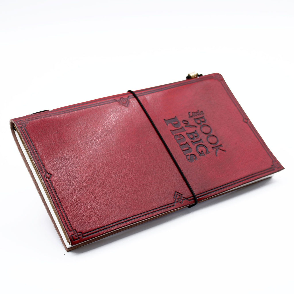 Leather Journal - Little Book of Big Plans - Red (80 pages) – view 2