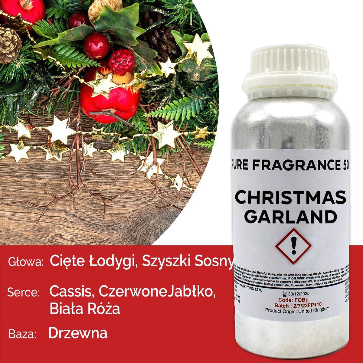 Christmas Garland Pure Fragrance Oil - 500ml – view 2