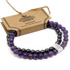 Magnetic Amethyst Gemstone Bracelet – view 4