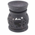 Small Soapstone Oil Burner 8cm - Om Symbol