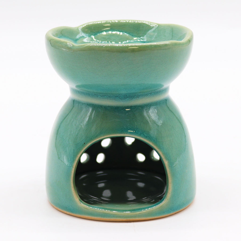 Tree of Life Ceramic Oil Burner - Blue