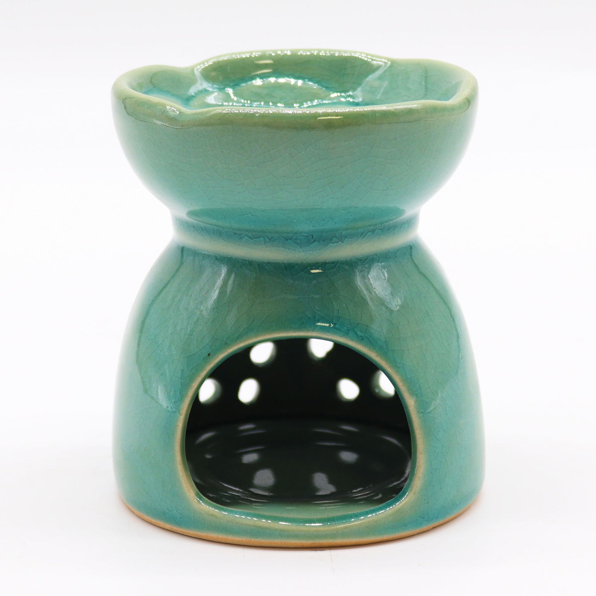 Tree of Life Ceramic Oil Burner - Blue