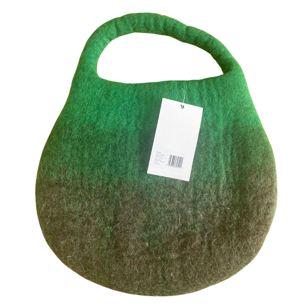 Water Felted Bee Bag - Garden Greens, One Handle – view 2